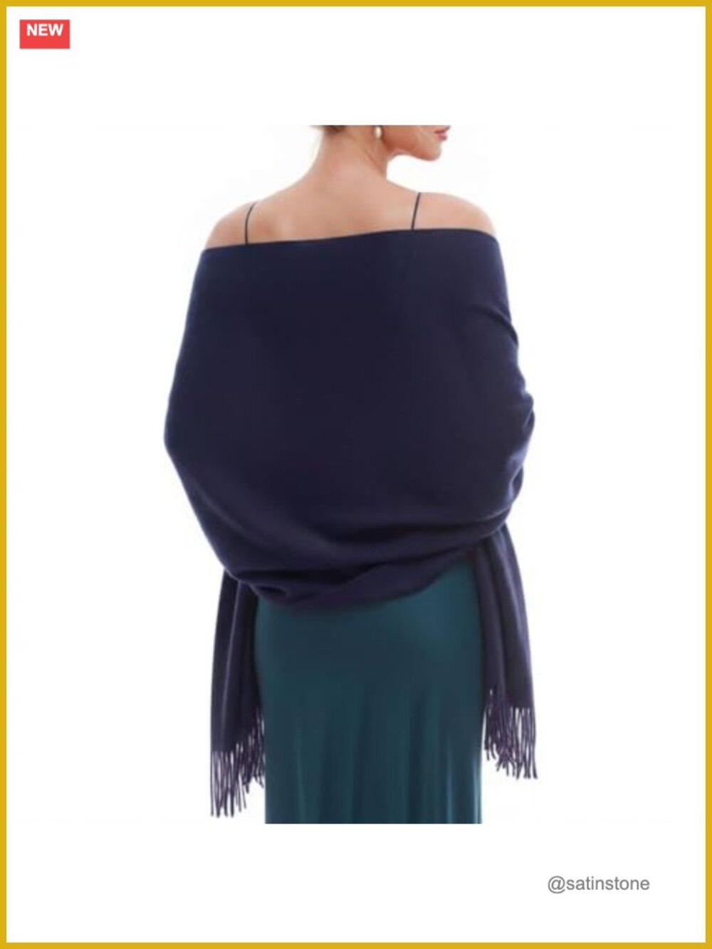 Warm Large Pashmina Shawl Wrap Soft Polyester Blend Scarf for Fall Winter